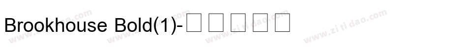 Brookhouse Bold(1)字体转换